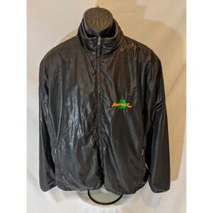 Shamrock Run Jacket Black Reversible Fleece Lined Men's Windbreaker